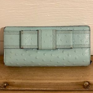 Kate Spade Eggshell Blue Wristlet/Wallet